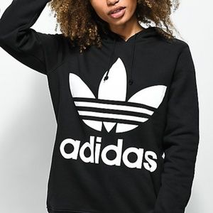 Adidas Trefoil Hoodie- Black XS
